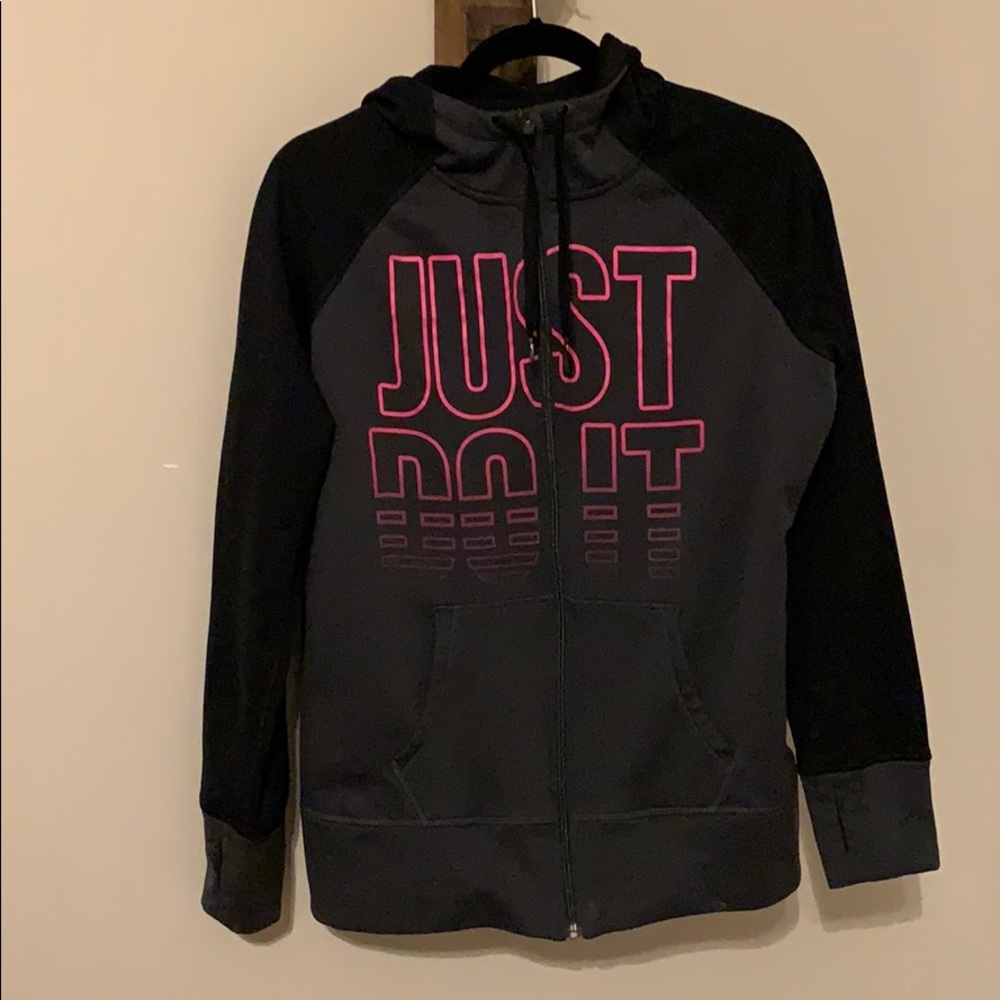 Nike athletic zip up sweatshirt